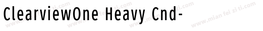 ClearviewOne Heavy Cnd字体转换